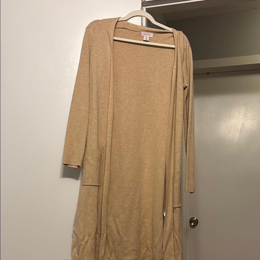 Tan Duster Cardigan